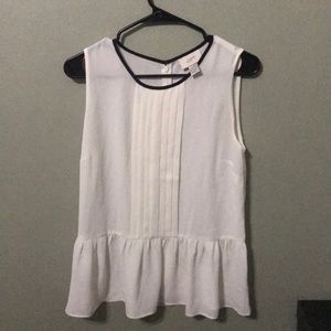 Loft Off White Top